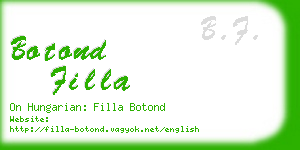 botond filla business card